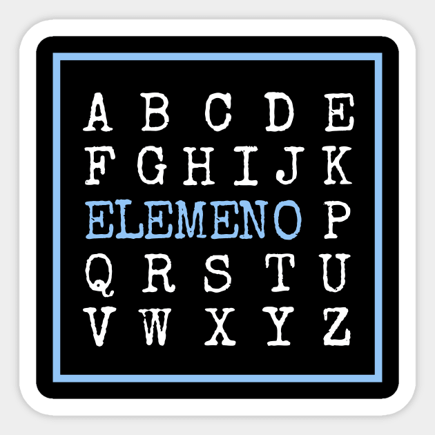 Elemeno Alphabet Design Sticker by amalya